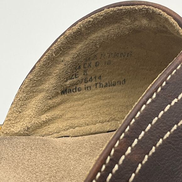 Dr. Martens Men’s Brown Leather Flip Flop Sandals Size 8 - Picture 9 of 9